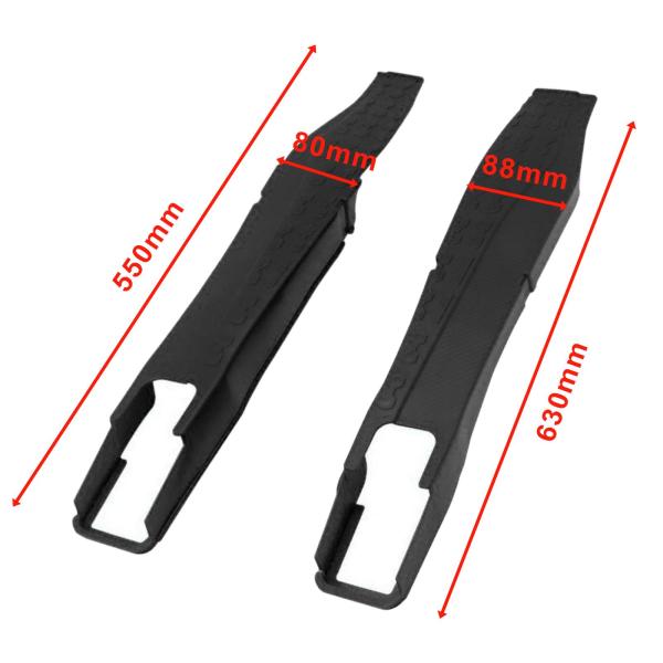 2ピースモーターサイクルスイングアームプロテクターカバーユニバーサルスペアパーツプラスチック