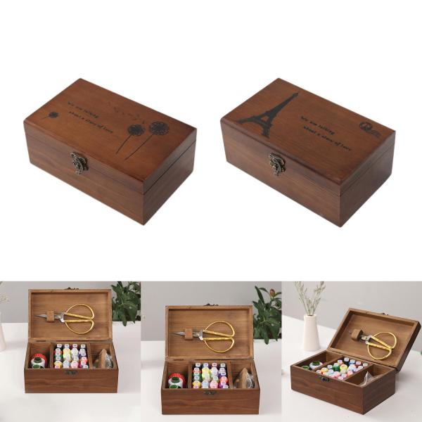 コンパクトソーイングキットボックスバスケットホームトラベルアクセサリーメンズオーガナイザー用品