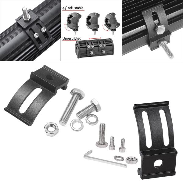 ATVSUVトラックに適合するユニバーサルLEDライトバーブラケットクランプランプスタンド