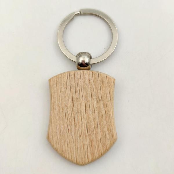10xブランク木製キーホルダーDIYウッドスライスキーホルダー焼き絵用キーリング