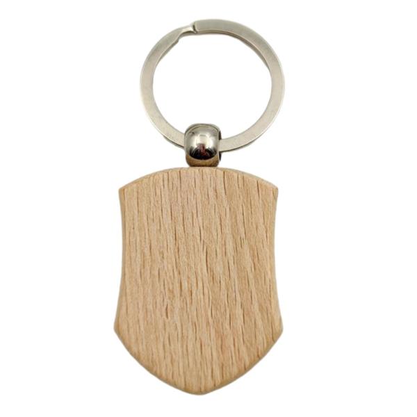 10xブランク木製キーホルダーDIYウッドスライスキーホルダー焼き絵用キーリング