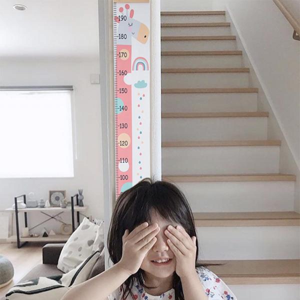 赤ちゃんの成長チャート耐久性のあるスケール子供の身長測定定規装飾用