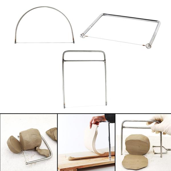 陶器ホイール用ワイヤークレイカッター鋼線切削工具トリミングスライサー