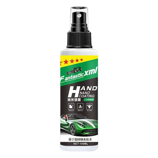 ナノセラミックスプレーコーティングポリッシュ液体スプレーセルフクリーニング水なし洗車