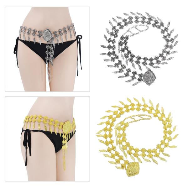 女性チェーンベリーダンスベルトボディーボディ衣装女の子