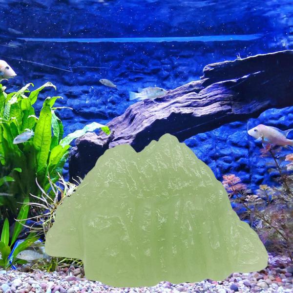水族館の庭の風景の装飾のためのダークグローロック装飾的なロッカリー