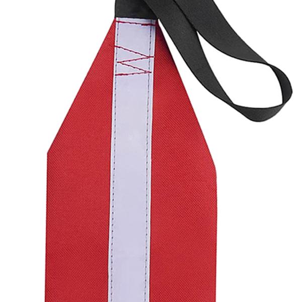 カヌーヨット用ストラップシグナル付きDリングリフレクター付きカヤック安全フラグ