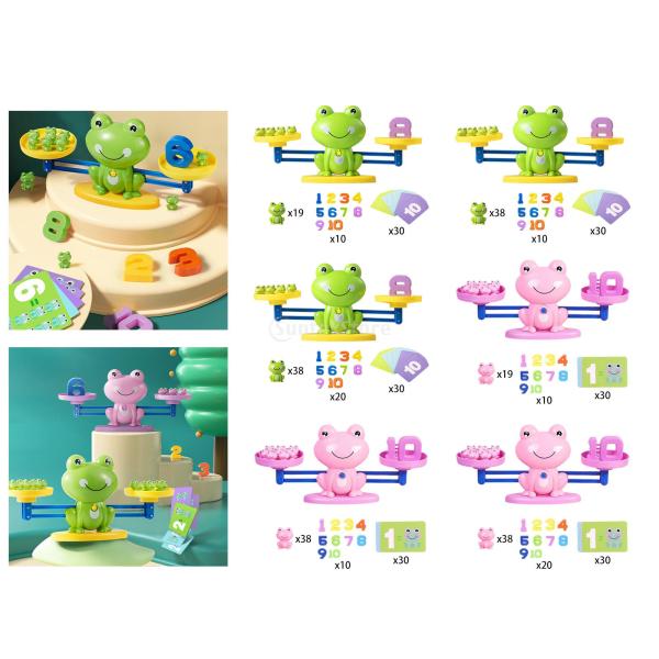 天秤おもちゃ 知育玩具 カエル バランスゲーム 天秤 算数 数学 数 足し算 引き算 早期教育 幼児 幼稚園 子供 誕生日 プレゼント