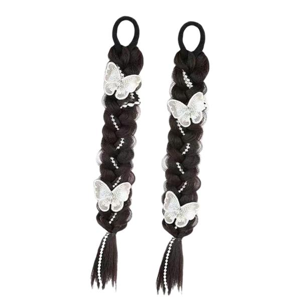 編組ポニーテール ヘアウィッグ 女性用 デイリーウェア ポニーテール 編み込みヘア 