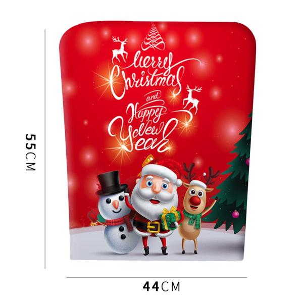 ポリエステル クリスマス ダイニングチェア スリップカバー チェアバック 防塵カバー     キッチン ホリデー