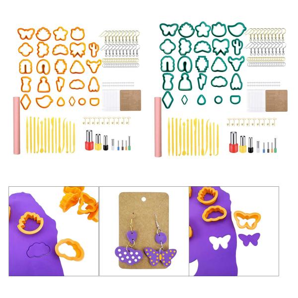 158x カッター ポリマークレイ イヤリング用 スタイリッシュ  DIY クラフト