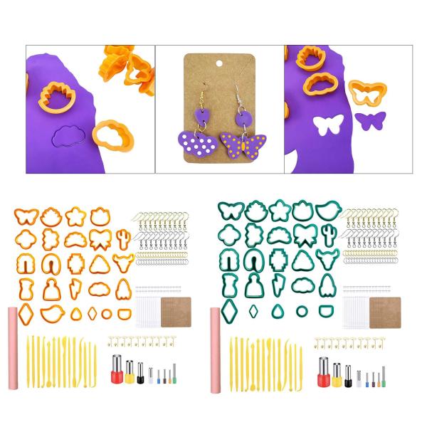 158x カッター ポリマークレイ イヤリング用 スタイリッシュ  DIY クラフト