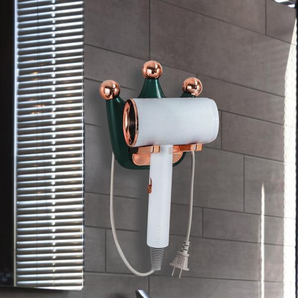 カウンタートップトイレヘアツール用ヘアドライヤーシェルフ折りたたみ式バスルームトレイ
