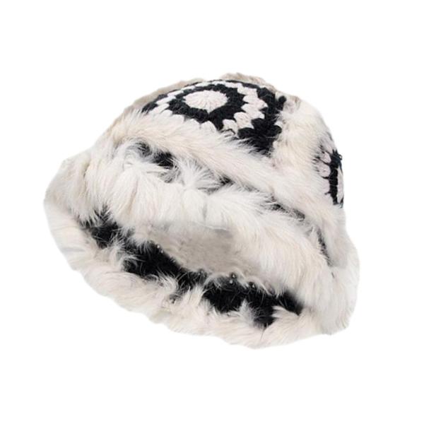 レディース 冬用 フィッシャーマンハット 女性用 大人用 カジュアル プラッシュ バケツハット 旅行用