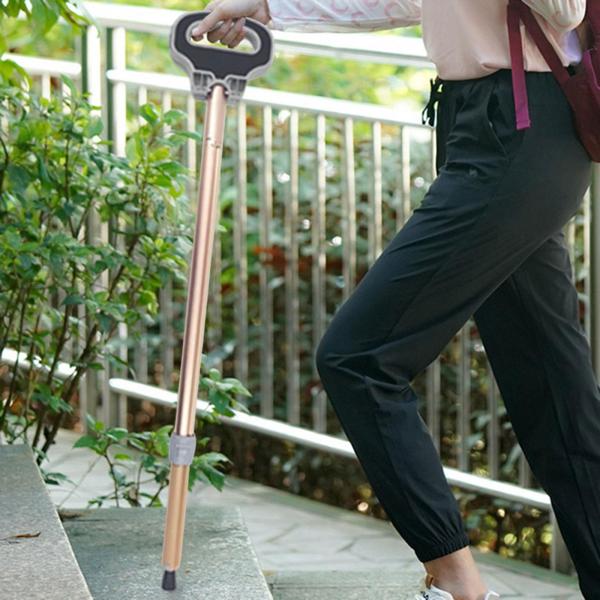旅行のための多機能のトレッキング ポールの携帯用折る杖の滑り止め