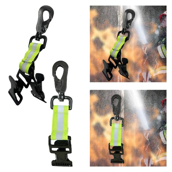 消防士グローブ ストラップ ターンアウト  反射性 バックル クリップ付き 溶接グローブ用