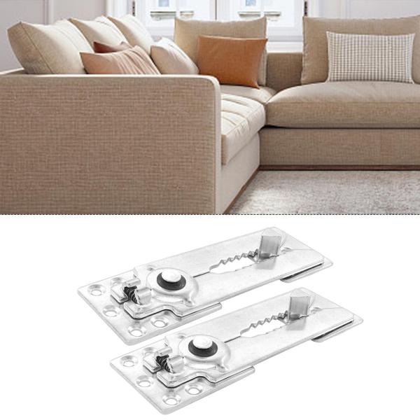 2x セクショナル  取り付け簡単 マルチユース Accs ユニバーサル 取り外し可能ハードウェア カウチコネクター ネジ 家具コネクター