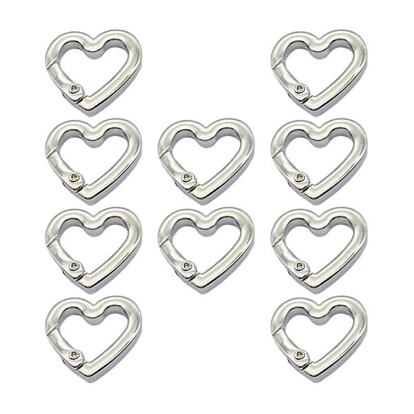 10個 スプリングリング 0.75インチ キーリング バックル メタル ネックレス ブレスレット用