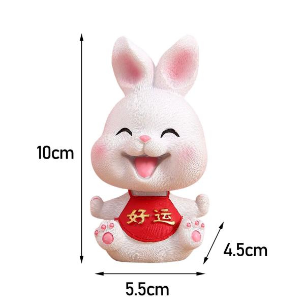 ウサギの像 小さなウサギの置物 樹脂クラフト オフィス ケーキデコレーション用