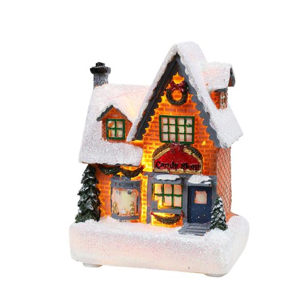クリスマス ミニハウス ビレッジ ミニチュア ドールハウス 冬 雪風景