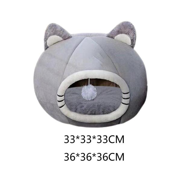 ソフトペットベッド ペット用品 ぶら下げファジーボール 洞窟 アンチスリップ 猫ベッド キティウサギ用