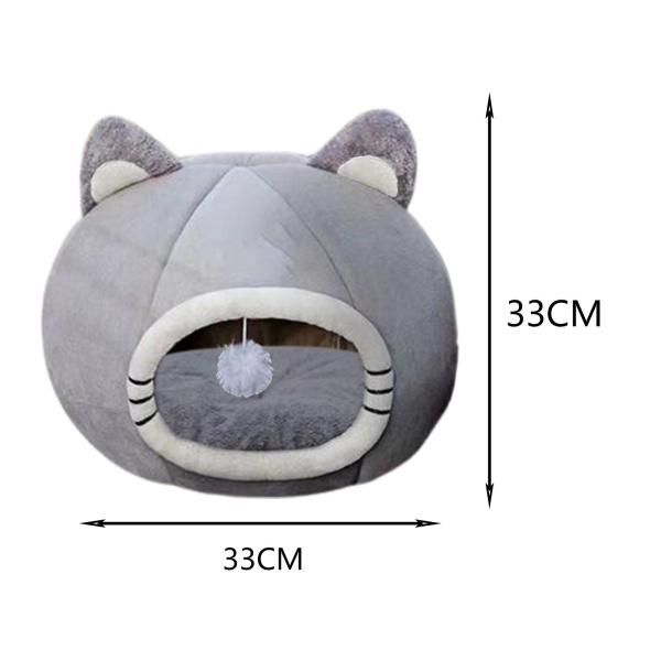 ソフトペットベッド ペット用品 ぶら下げファジーボール 洞窟 アンチスリップ 猫ベッド キティウサギ用