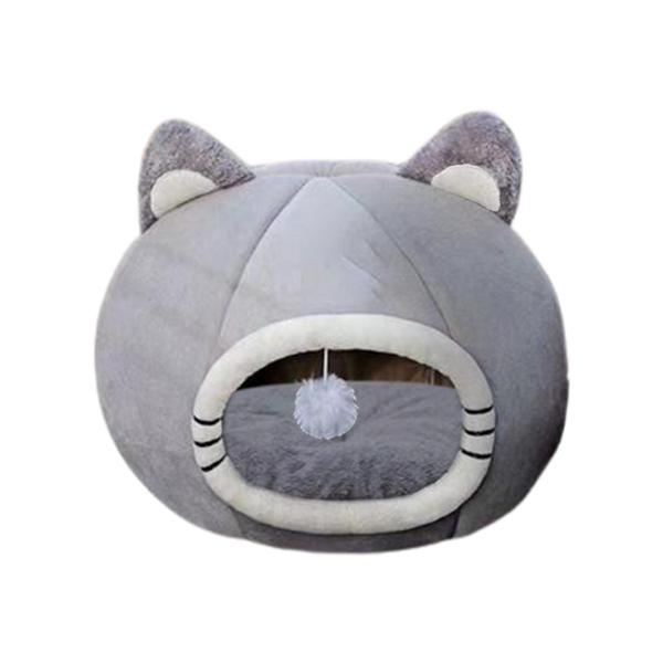 ソフトペットベッド ペット用品 ぶら下げファジーボール 洞窟 アンチスリップ 猫ベッド キティウサギ用