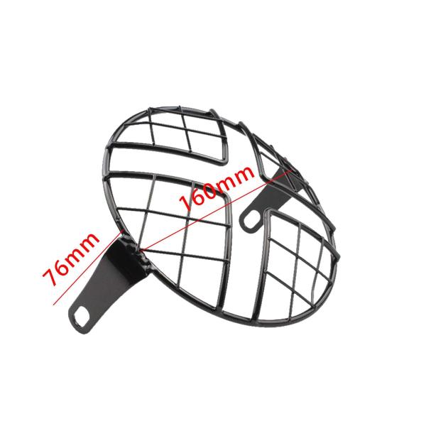 5.75インチ オートバイ ヘッドランプ メッシュ  ガード 保護 改造用