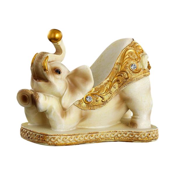 象の置物 樹脂像 彫刻 装飾 アートクラフト ボトルラックホルダー