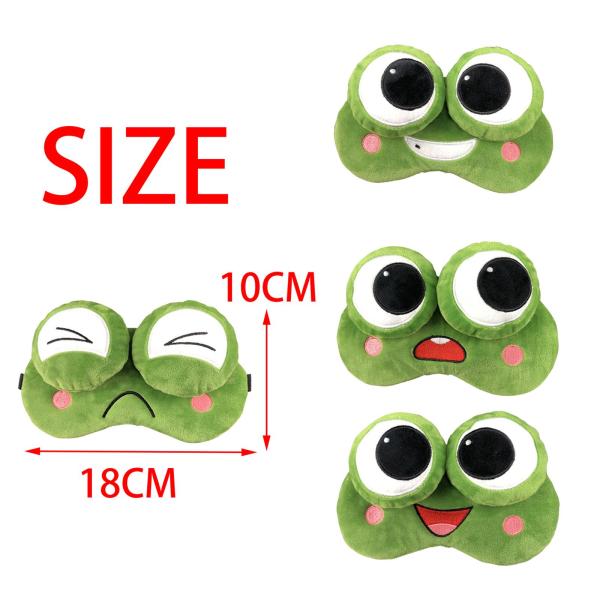 アイマスク カエル 面白い表情 おしゃれ かわいい 睡眠マスク 遮光効果 調節可能 ぬいぐるみ アイシェードカバー 目カバー 3D 立体型