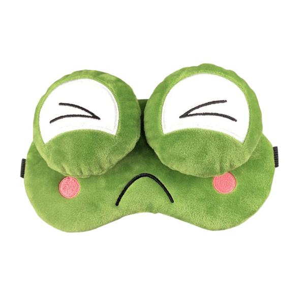 アイマスク カエル 面白い表情 おしゃれ かわいい 睡眠マスク 遮光効果 調節可能 ぬいぐるみ アイシェードカバー 目カバー 3D 立体型