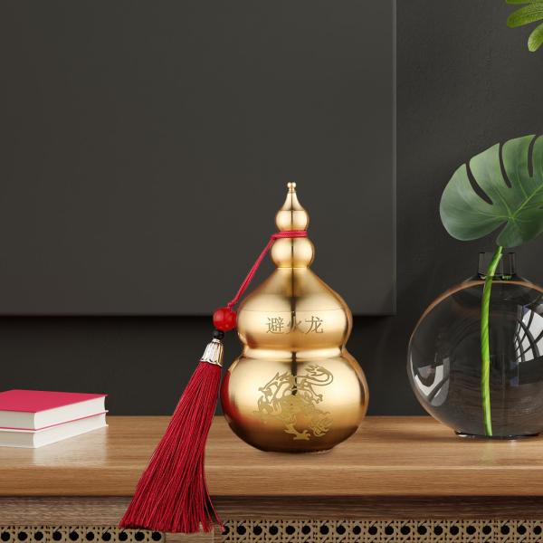 中国銅ひょうたん工芸品家庭用オフィス飾りテーブルの装飾