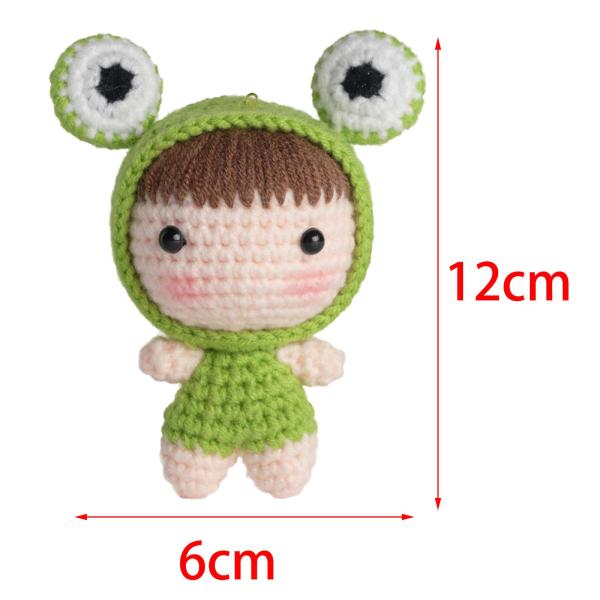 手作り編み物スターターキット キーチェーン 手編みおもちゃ アクセサリー用