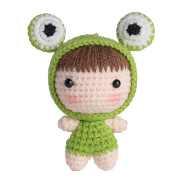 手作り編み物スターターキット キーチェーン 手編みおもちゃ アクセサリー用