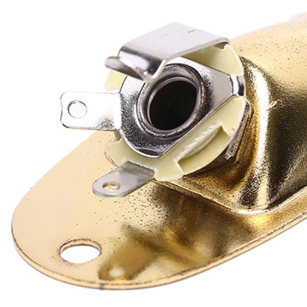 ギターローラーストリングツリーストリングリテーナー、エレクトリックギター用ギター入力ジャックプレート交換