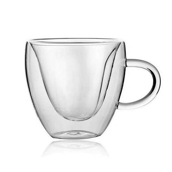 高ホウケイ酸二重壁コーヒーマグカプチーノマグ茶ガラスカップ耐熱ガラス製品茶ホット飲料カプチーノ水パーティー