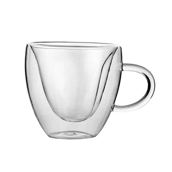 高ホウケイ酸二重壁コーヒーマグカプチーノマグ茶ガラスカップ耐熱ガラス製品茶ホット飲料カプチーノ水パーティー