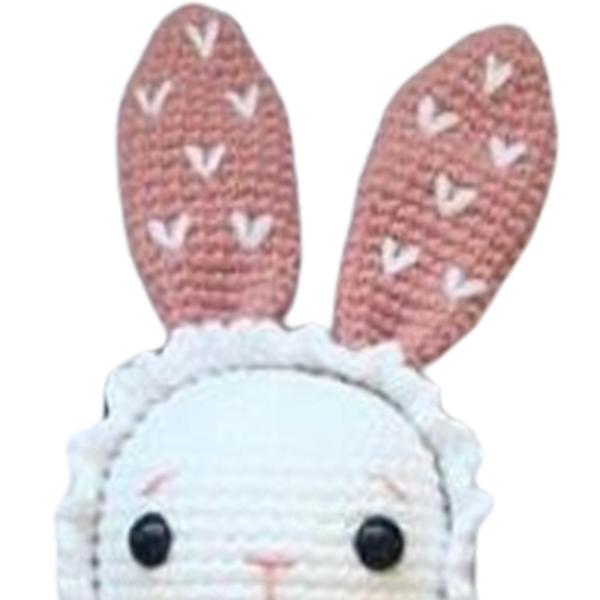 初心者のための手作りかぎ針編みキット かわいいウサギのすべてのかぎ針編みを学ぶ