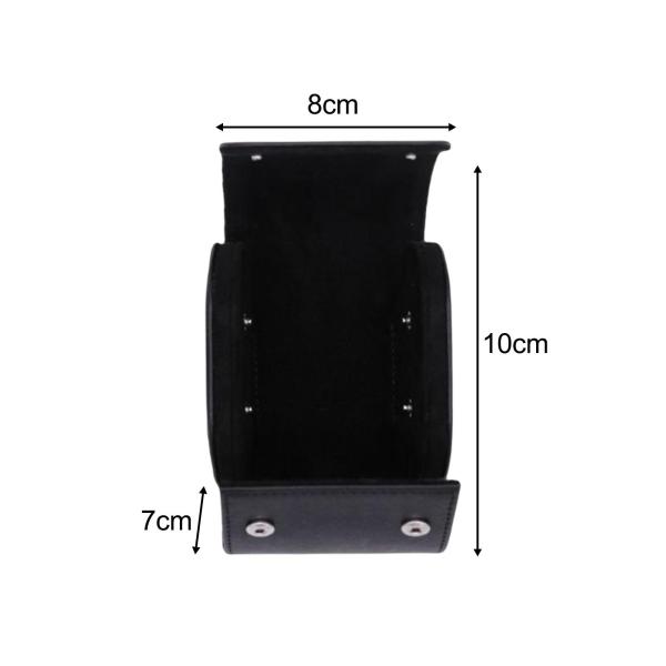 PUレザーウォッチボックスオーガナイザー、バックルショーケース付き、ホームメンズギフト用