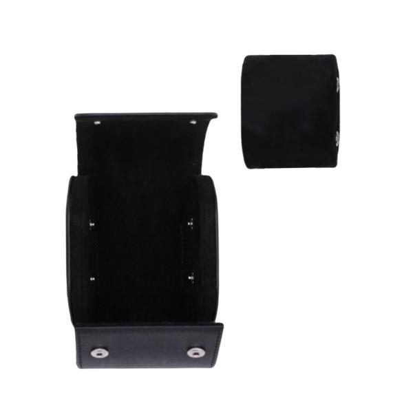 PUレザーウォッチボックスオーガナイザー、バックルショーケース付き、ホームメンズギフト用