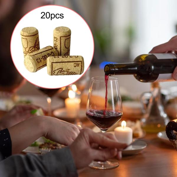 20ピース ワインボトル コルクストッパー ワイン作り アートプロジェクト バー ウェディング用