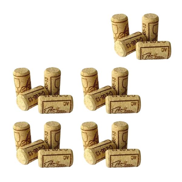 20ピース ワインボトル コルクストッパー ワイン作り アートプロジェクト バー ウェディング用