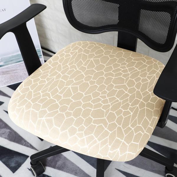 オフィスチェアカバー、オフィスチェア用の取り外し可能なコンピューターチェアカバー、ユニバーサル回転チェアデスクチェアカバーペット用の洗えるプ
