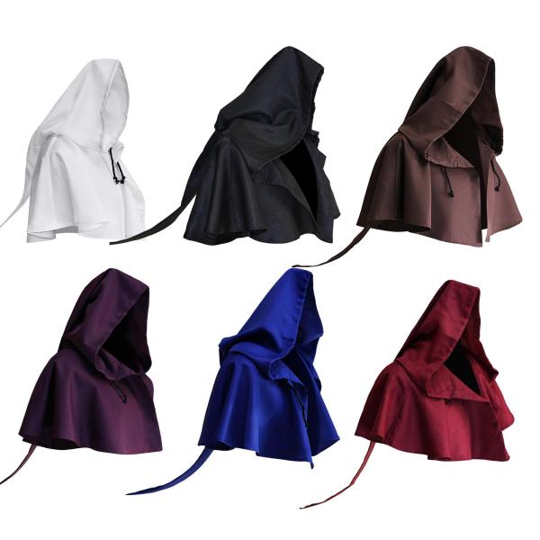 ハロウィン マント グリム カウル 中世 修道士 修道士 ローブ コスチューム 魔女 マント ユニセックス レディース メンズ