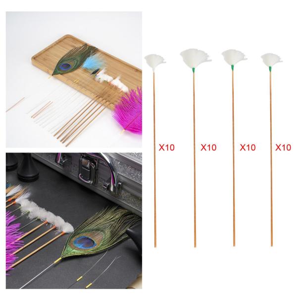 10 個のガチョウの羽の耳かき大人のための快適な耳スプーン耳掃除ツール