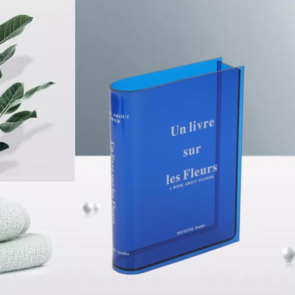 モダンブック花瓶 装飾花瓶 テーブル花瓶 茎 束ホルダー 寝室の装飾用