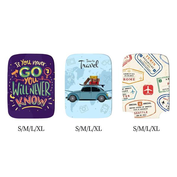 伸縮性のある荷物カバープリントアンチスクラッチ防塵荷物カバーガールズメンズレディース