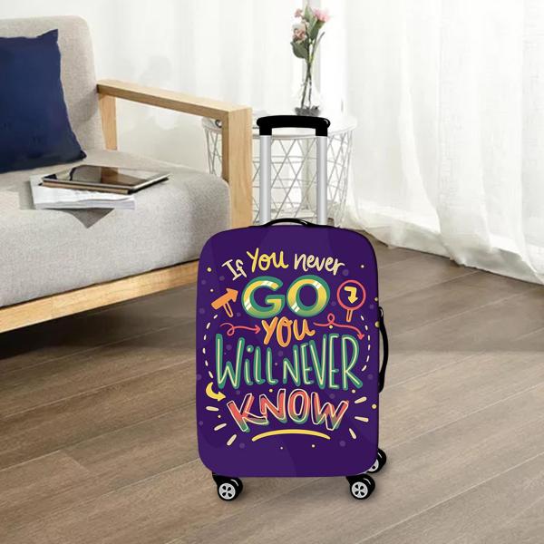 伸縮性のある荷物カバープリントアンチスクラッチ防塵荷物カバーガールズメンズレディース