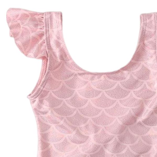 子供用水着 水泳帽付き 快適なノースリーブ ビーチウェア 水着 女の子用水着