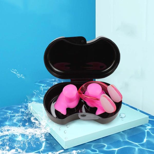 水泳用耳栓・ノーズクリップセット トレーニング用耳栓 大人用